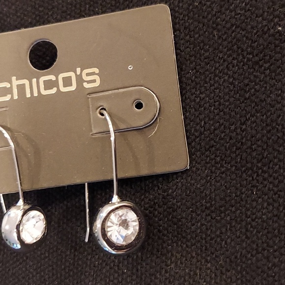 NWT Sikver drop earring with stone | - Picture 3 of 4